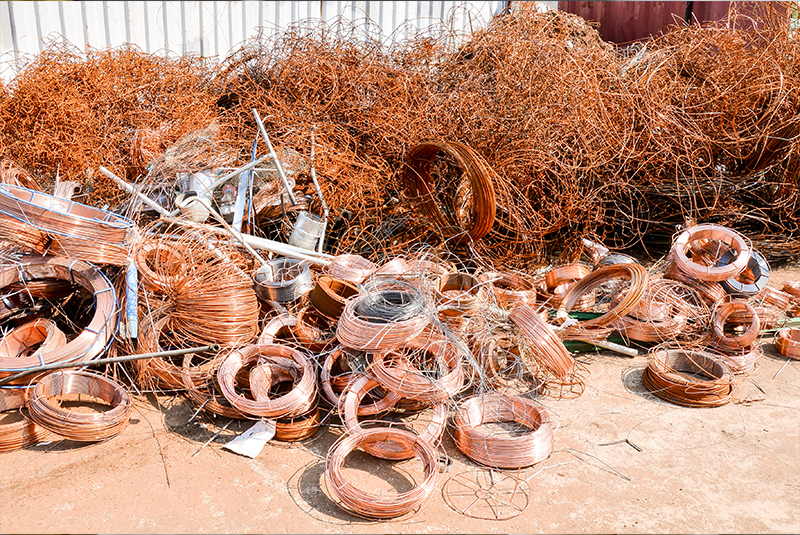 Copper scrap metal trade